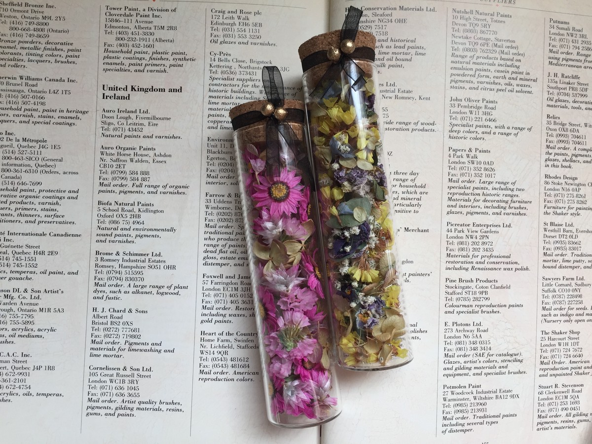 ドライフラワー瓶詰め 2本セット Fiori Belli