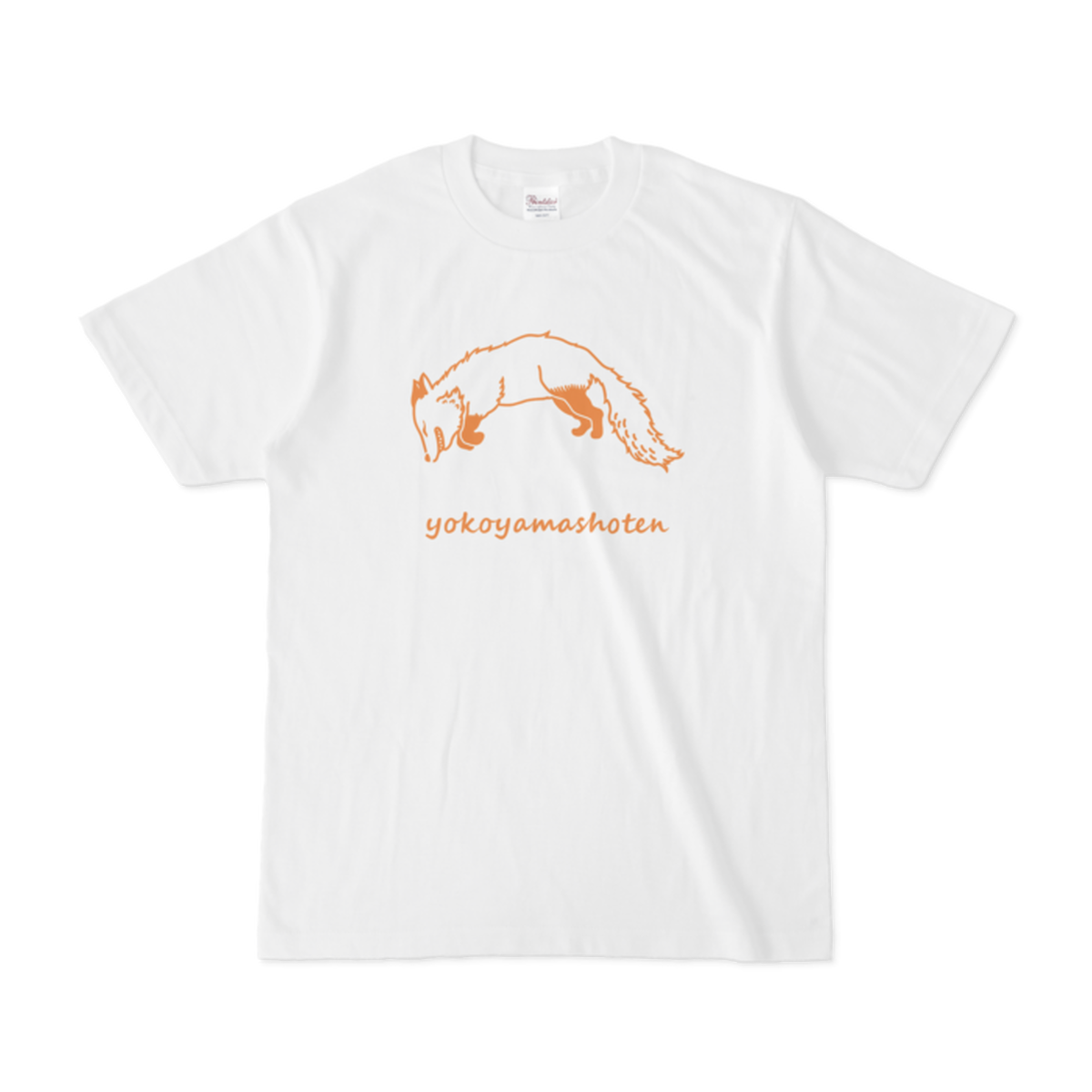 キツネtシャツ ホワイト Yokoyamashoten