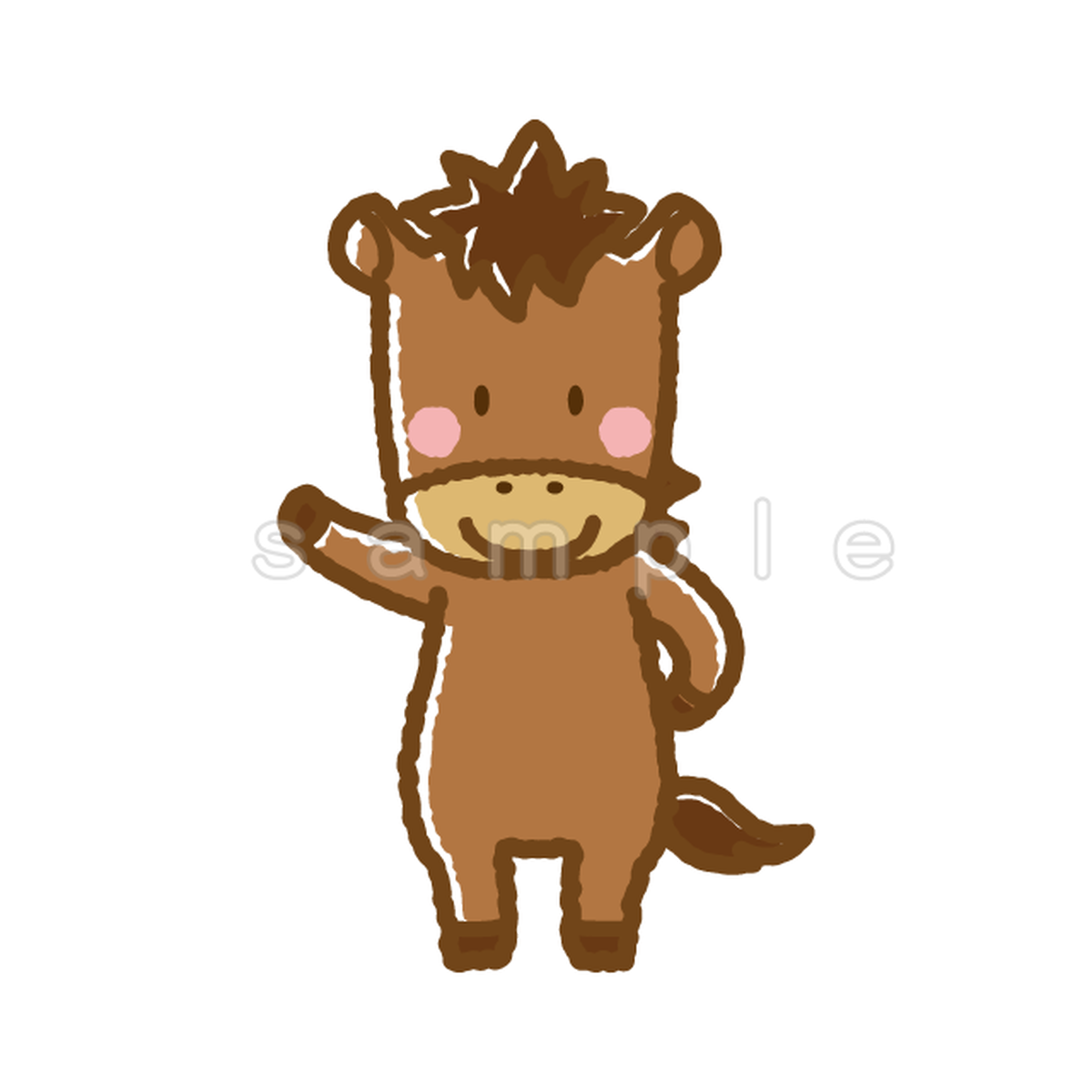 馬 イラスト フリー Ai