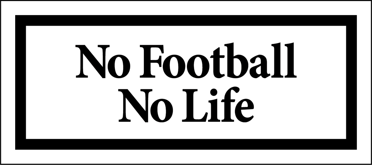 No Football No Life Box Logo Sticker White Online Shop