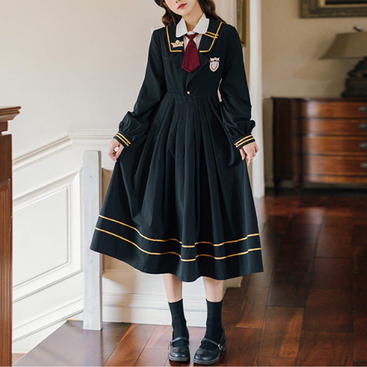 英国風スクールワンピース セットアップ Freezia