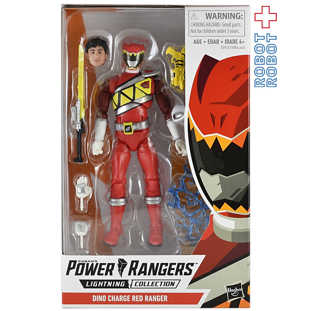 ハズブロ パワーレンジャー ダイノ チャージ レッド レンジャー 6インチ アクションフィギュア Robotrobot