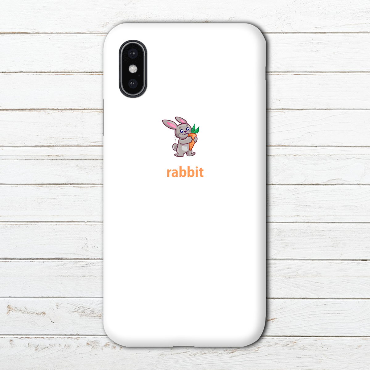 Iphoneケース スマホケース 動物 イラスト 安い シンプル 白 タイトル うさぎちゃんと人参 Xperia エクスペリア ケース Iphoneケース Tシャツ メンズ スマホケース レディース Etc 雑貨屋アリうさ