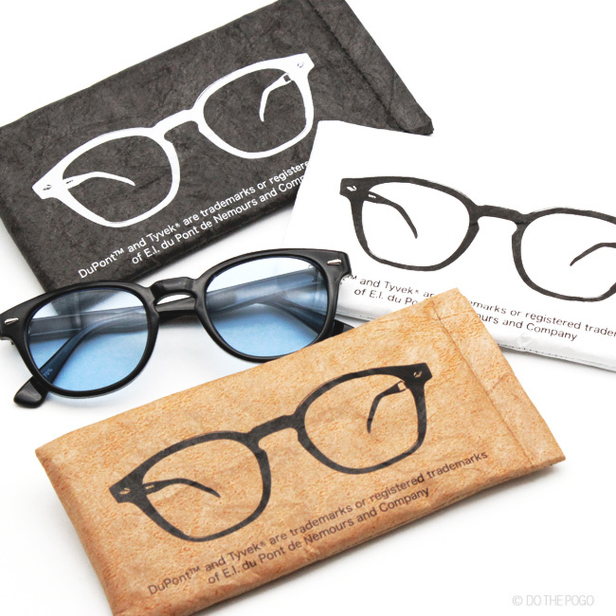 サングラスケース メガネ入れ 眼鏡ケース ボストンプリント 軽量 丈夫 おしゃれ メガネ ケース 収納 めがね入れ 小物入れ Dupont Tyvek デュポン タイベック Do The Pogo