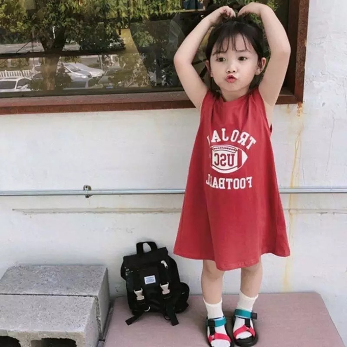 送料無料 予約商品 ノースリーブ ワンピース 女の子 キッズ ベビー カジュアル Tシャツワンピース 2歳 3歳 4歳 6歳 8歳 Selectshop Aya