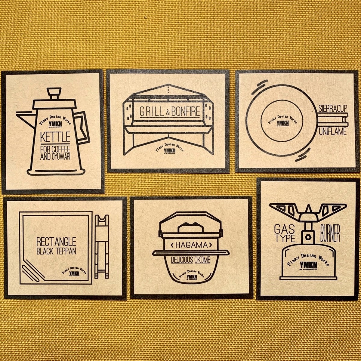 まとめ買い送料無料 キャンプギアアイコンステッカー F D W Online Store