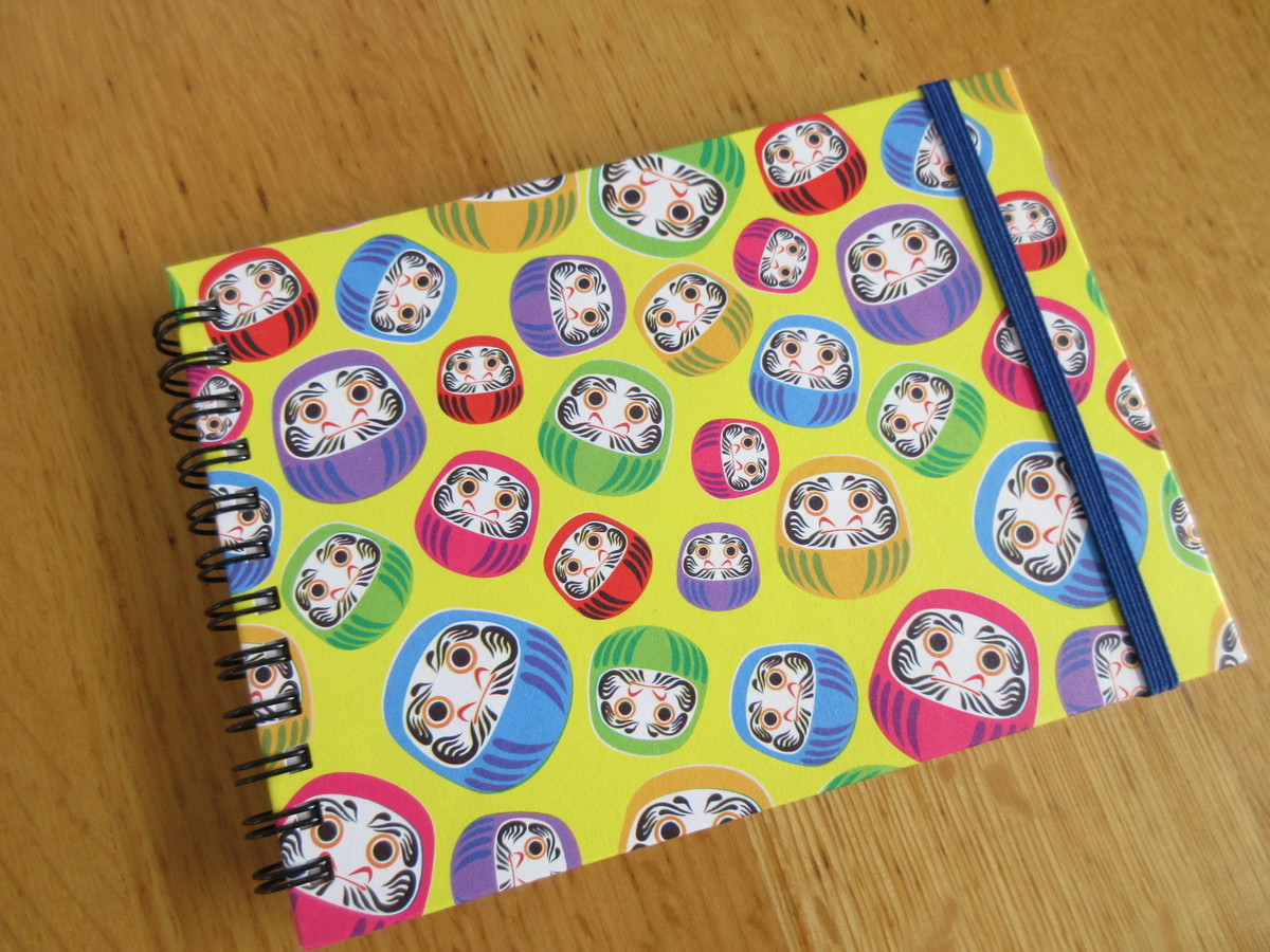 A6リングノート だるまさん 5ｍｍ方眼紙80枚 Hacobe Hacobe ハコベ 東小金井 高架下 雑貨 オリジナルデザイン ショップカード ロゴデザイン