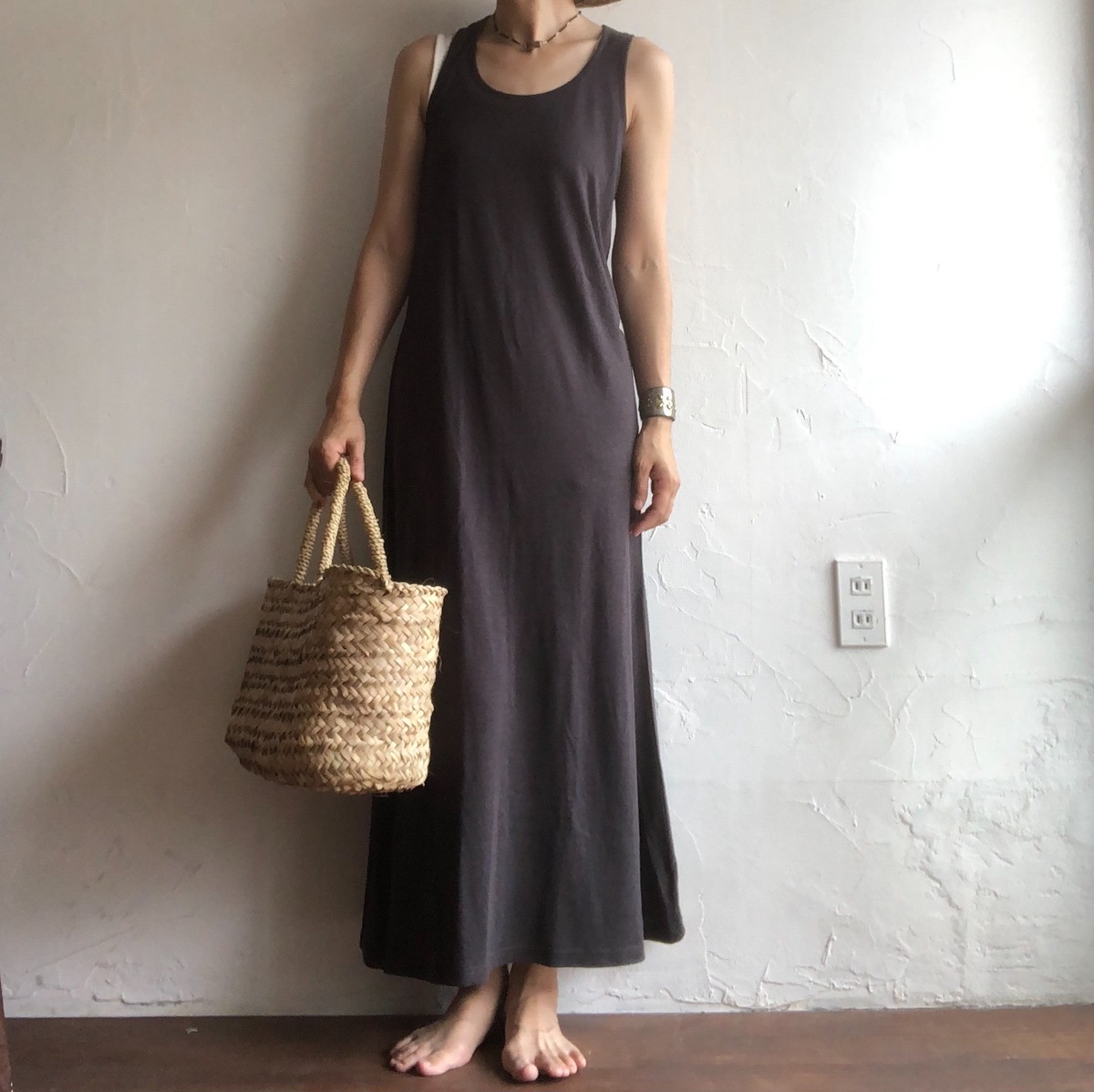 A Hope Hemp バンブーマキシワンピース Heirloom エアルーム Clothing Fabrics