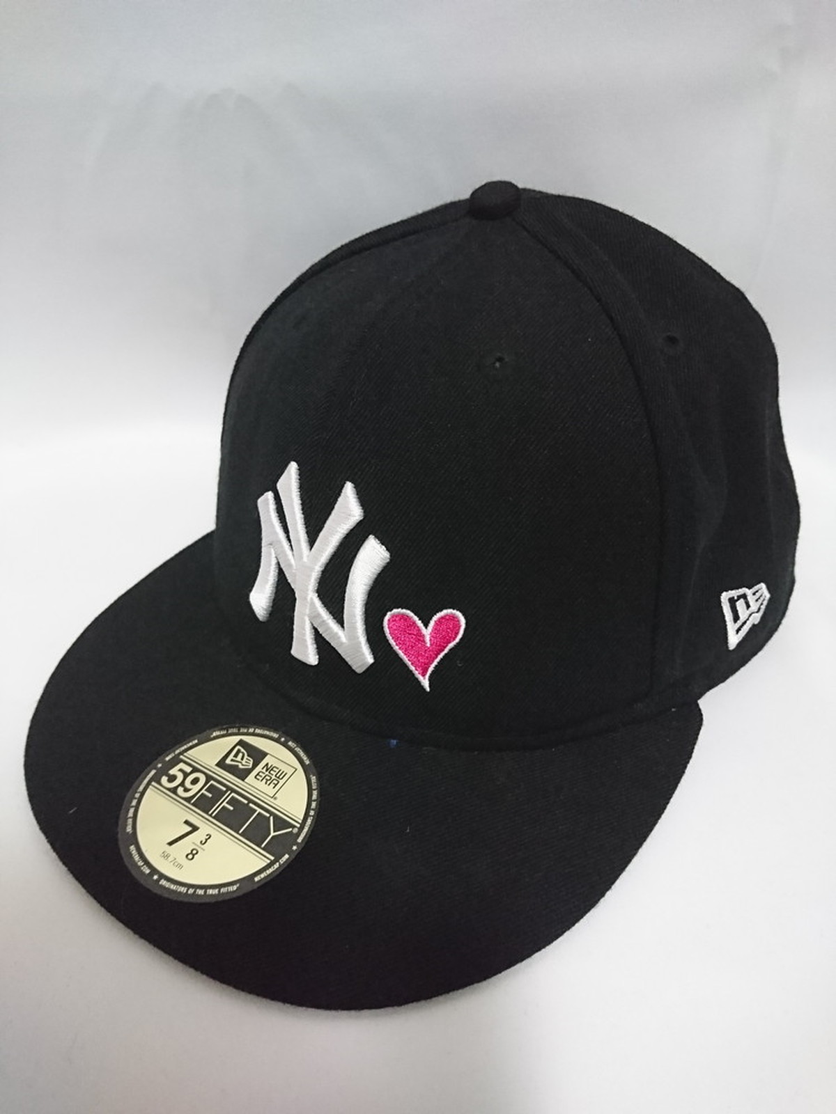 New Era ニューエラ 7 3 8 58 7cm ニューヨークヤンキース ハートマーク 59 Fifty キャップ 帽子 Mlb 野球 ブラック スポーツウェア シューズの古着屋 リサイクルスポーツ