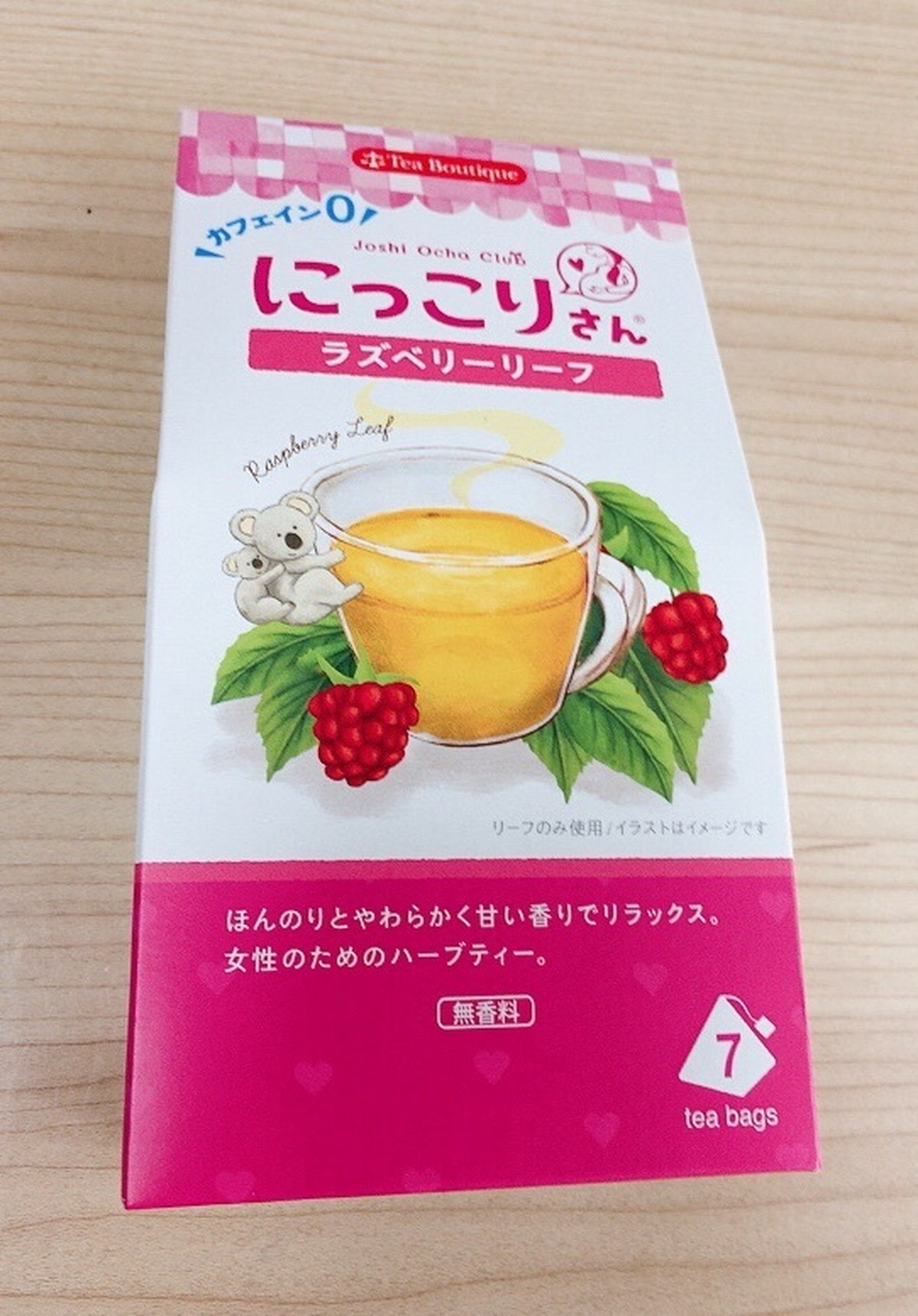 にっこりさんのラズベリーリーフ カフェイン0 ハーブティー Ikkosho 一口笑