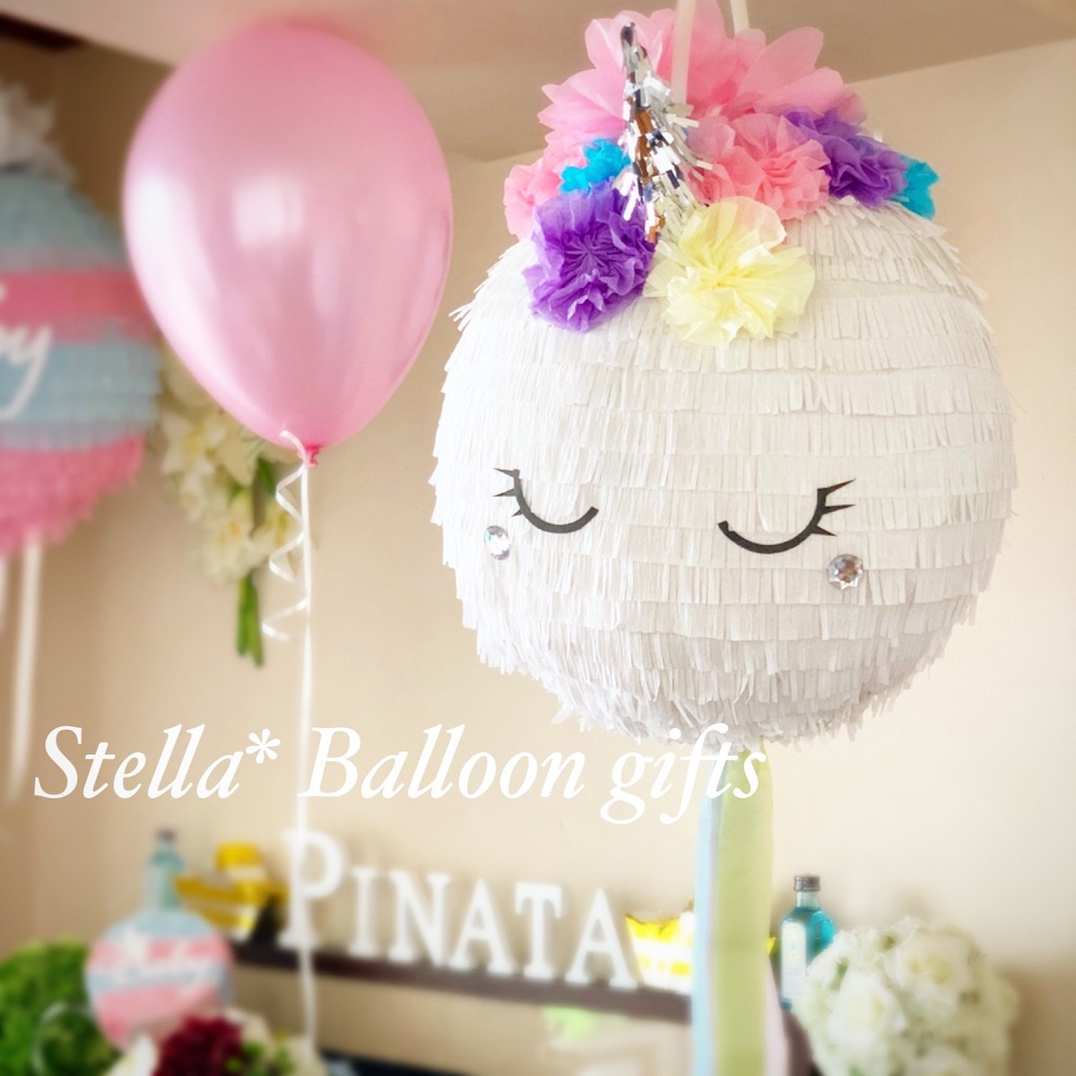 Stella Style Romantic Unicorn Pinata Stella Balloon Gifts ステラバルーンギフト Pinata Shop