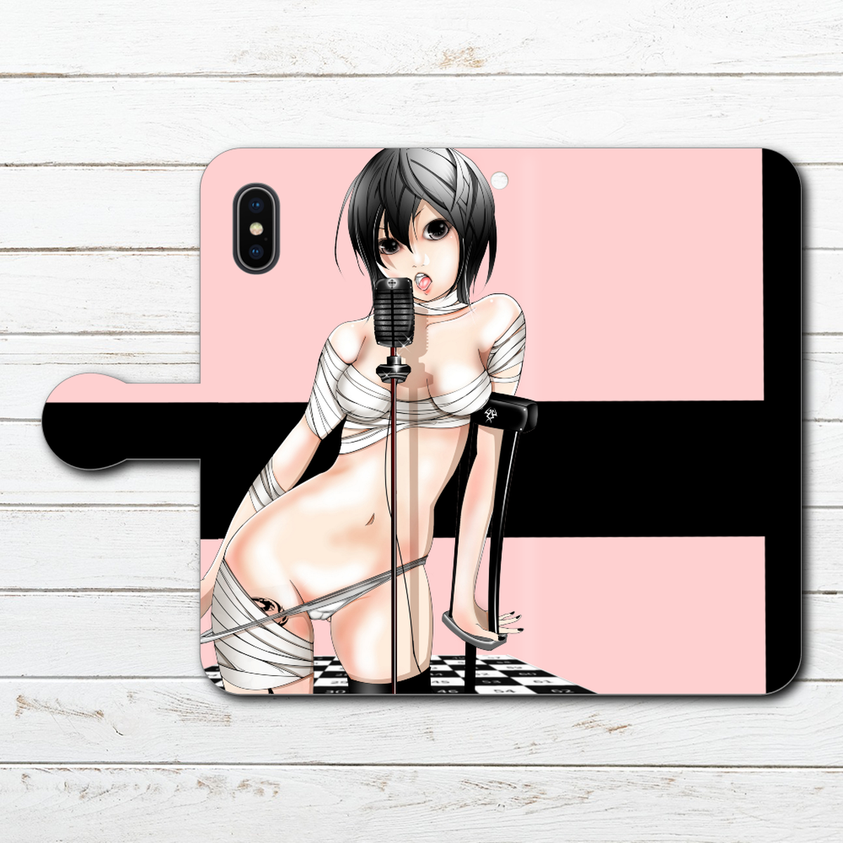 Iphoneケース スマホケース 手帳型 全機種対応 おしゃれ イラスト 女の子 セクシー Iphonexs X Xperia Iphone5 6 6s 7 8 ケース ロック かわいい イラストレーター クリエイター 絵師 個性的 Android アンドロイド ケース タイトル Song Of Pleasureme 作 續 Iphone