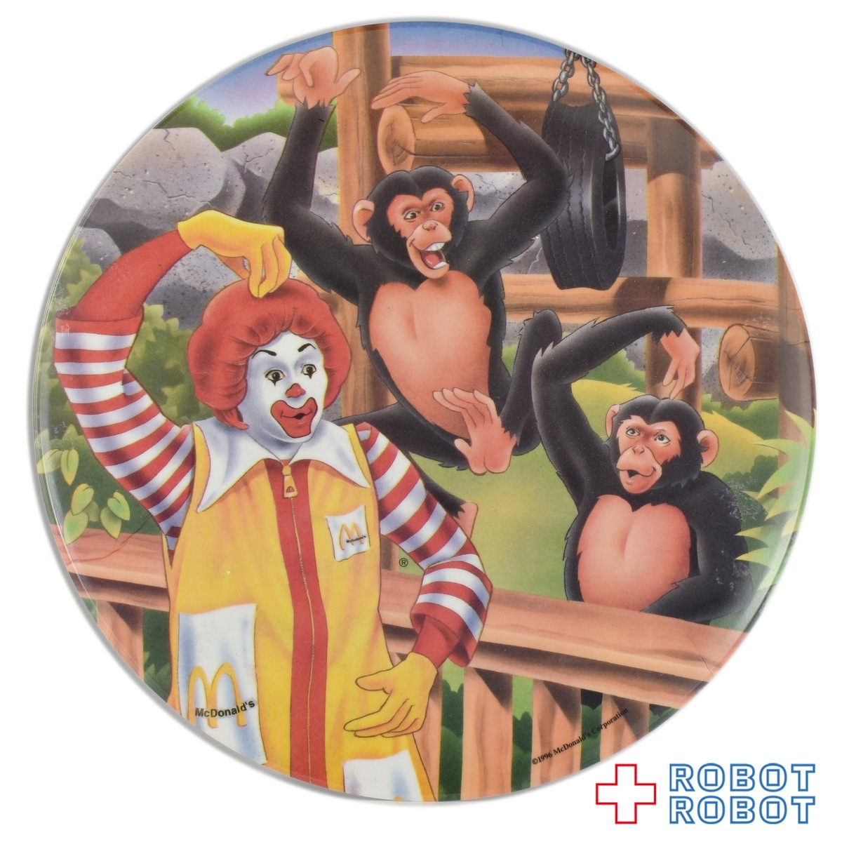 マクドナルド 絵皿 ロナルドとチンパンジー Robotrobot