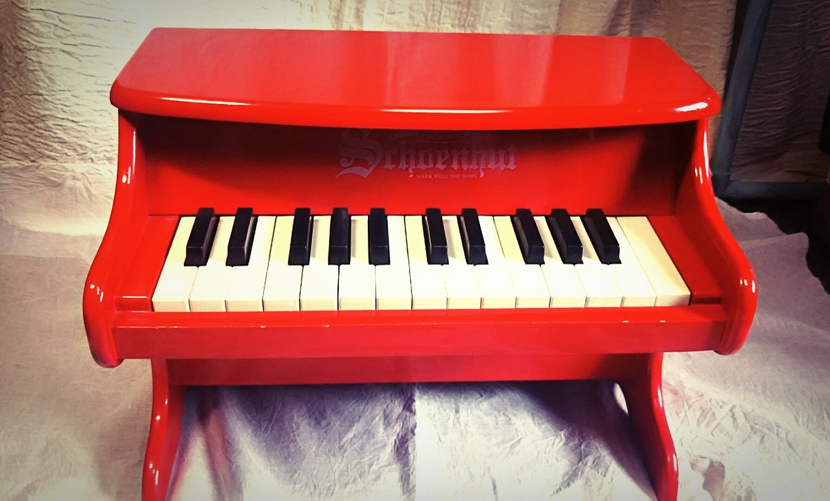 〔中古〕シェーンハット トイピアノ 赤 25鍵盤 | おもちゃ楽器.com