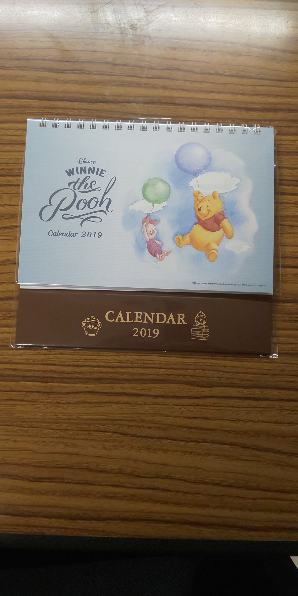 19年 ディズニー カレンダー 卓上 くまのプーさん Kazukun