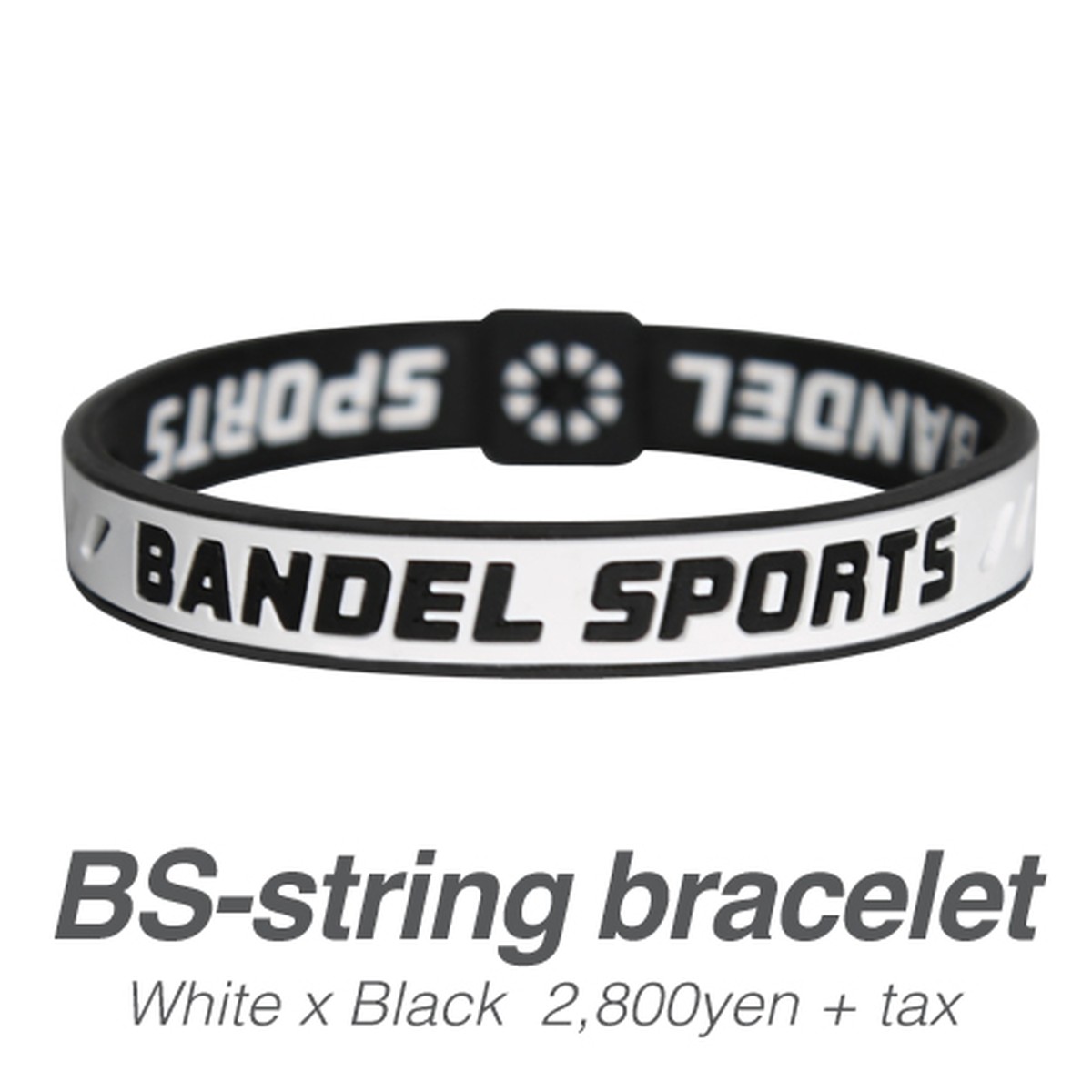 Bandel Sports String Bracelet White X Black Katsuu Online Store