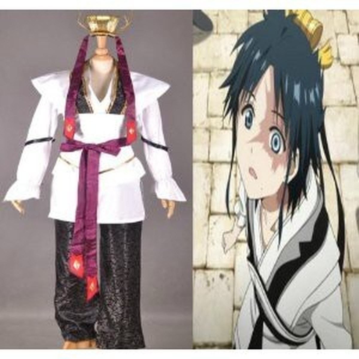 K2186 マギmagi 練白龍 風 コスプレ衣装 Cosplay コスチューム ルガーノショップ