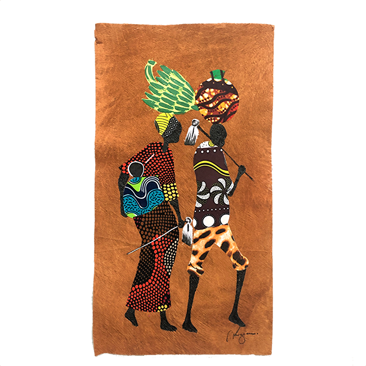 通販限定 アート アフリカ 木の皮のアート作品 1点もの 爆熱 Www Nccextremadura Org