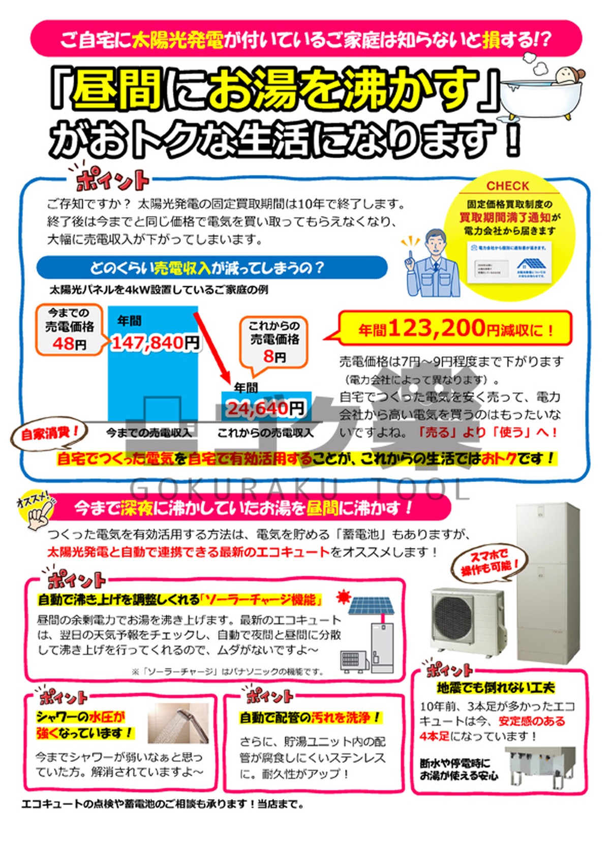 R02 07 卒fitにエコキュート提案 ゴク楽チラシ データ ダウンロード