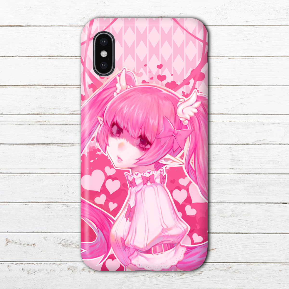 Iphoneケース スマホケース Aquos 病みかわいい メンヘラ エモい イラスト 女の子 Xperia Iphone5 6 6s 7 8 可愛い イラストレーター 絵師 クリエイター 個性的 Android アンドロイド ケース タイトル ピンクツインテール 作 ゆう Iphoneケース Tシャツ