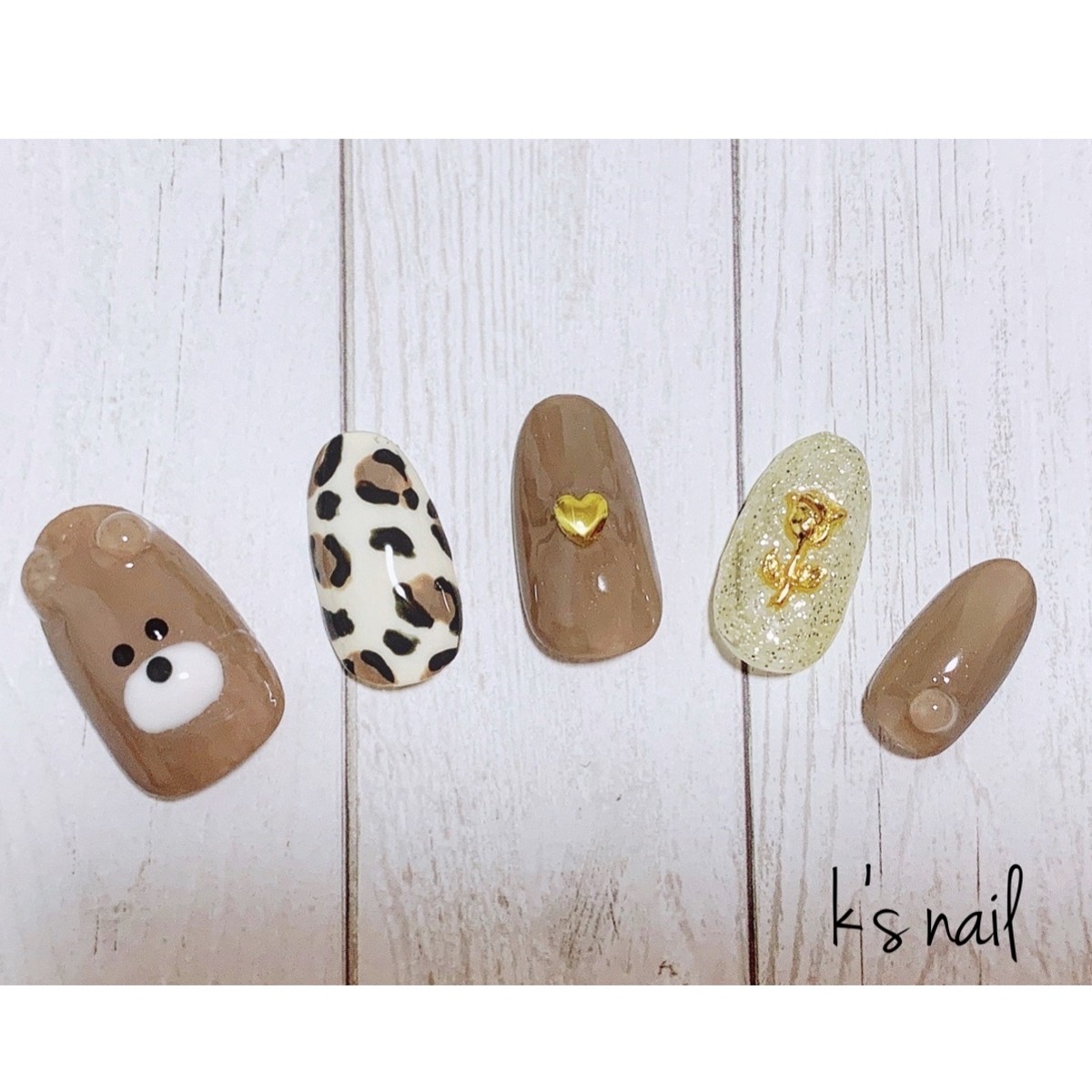 くまネイル ネイルチップ K S Nail