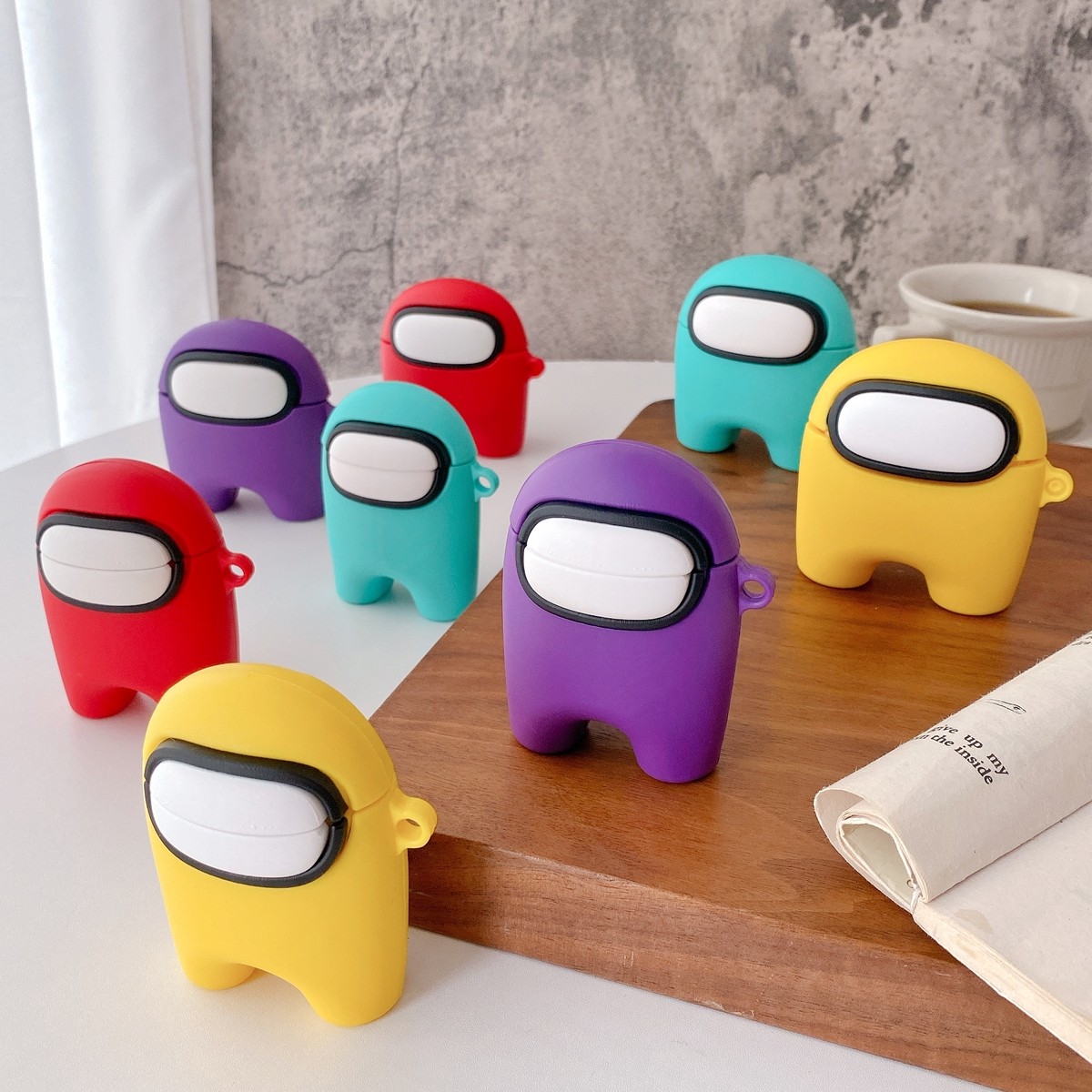 Airpods Pro Airpods ケース Among Us エアーポッズプロ エアポッズ 第1世代 第2世代 シリコン カバー カラビナ付き Airpodspro Air Pods 保護ケース かわいいケース おしゃれで可愛いairpodsケース Apple Watchバンド Iphone ケース専門店 New I