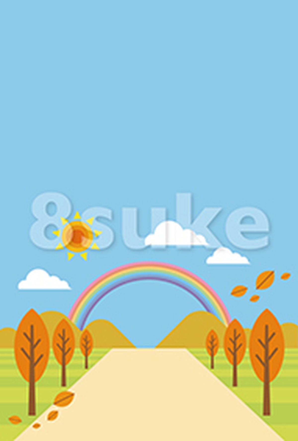 イラスト素材 秋の背景 バックグラウンド ベクター Jpg 8sukeの人物イラスト屋 かわいいベクター素材のダウンロード販売