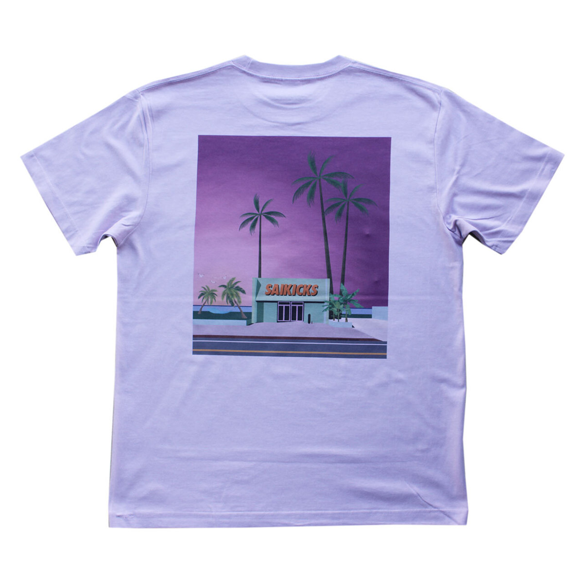 Saikicks Sunset Tシャツ サイキックス サンセット ミルキーパープル Saikicks