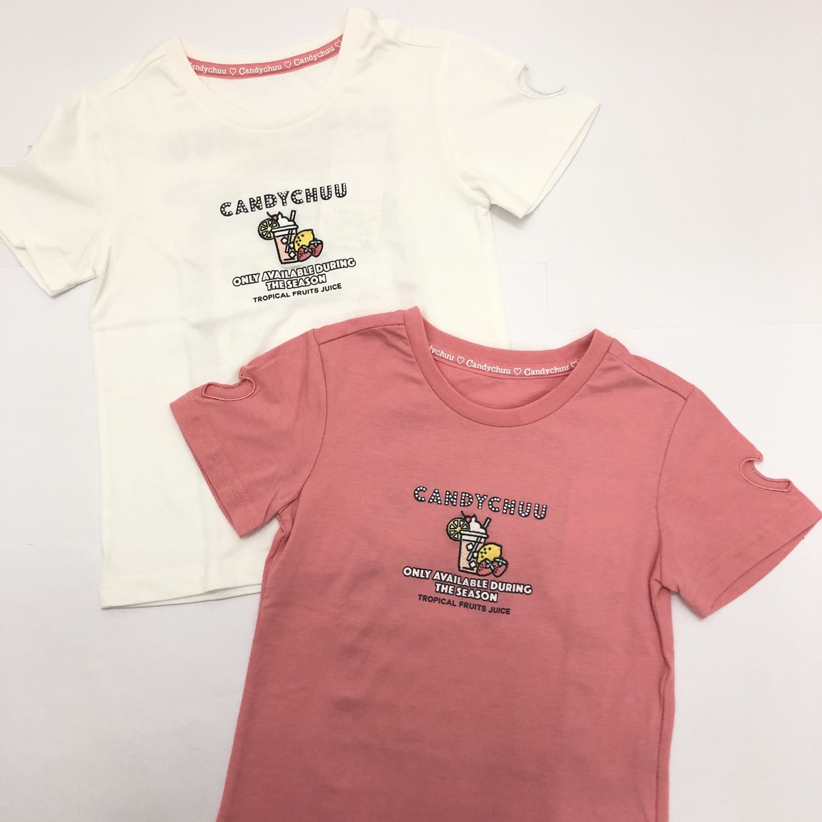 Candy Chuu キャンディチュウ ハート切り抜きtシャツ 1421 500 Merry Go Round