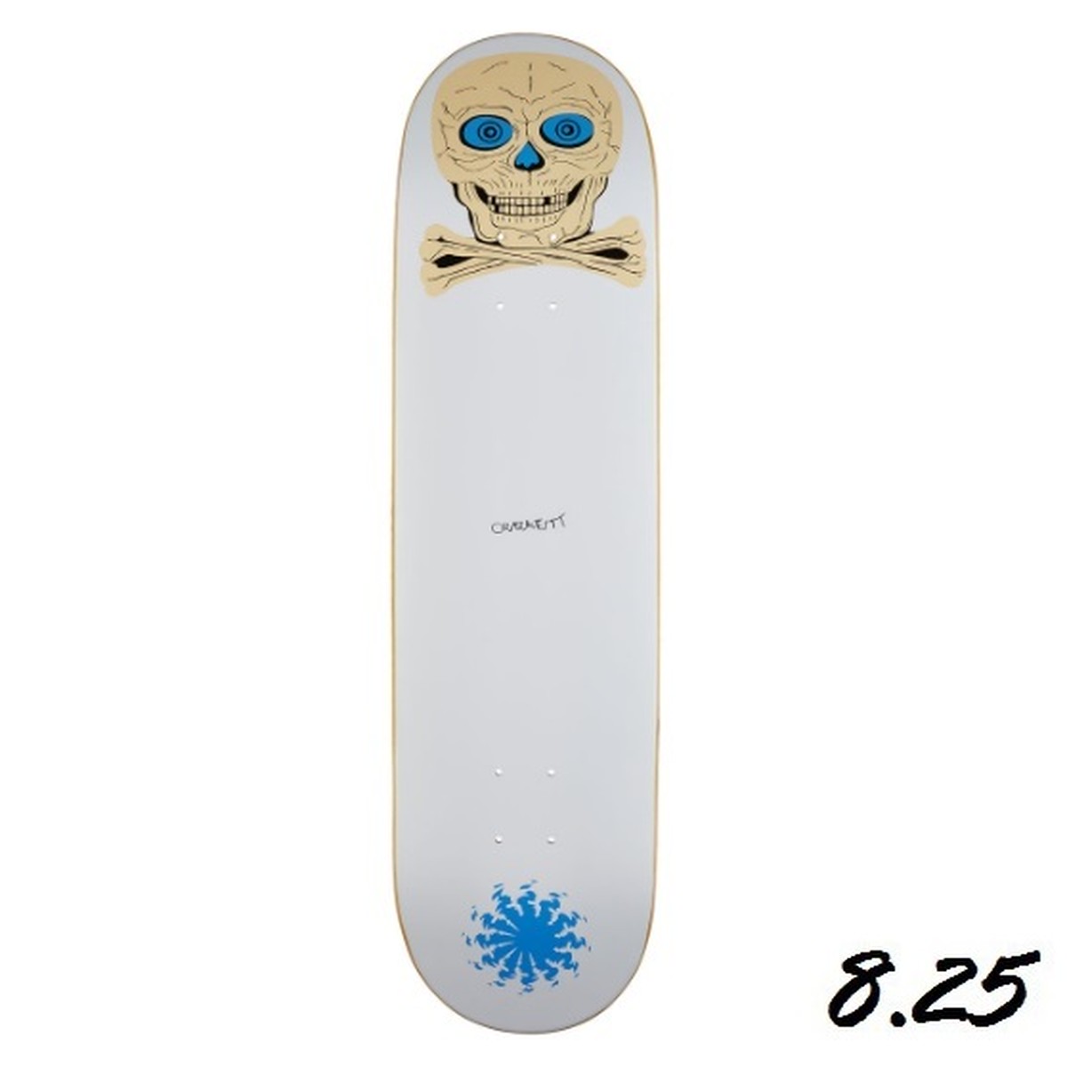 Quasi Gilbert Crockett Skull Deck Blue 8 25x31 875インチ クワージー ギルバートクロケット スカル デッキ ブルー Pretzels Skateboard And Culture