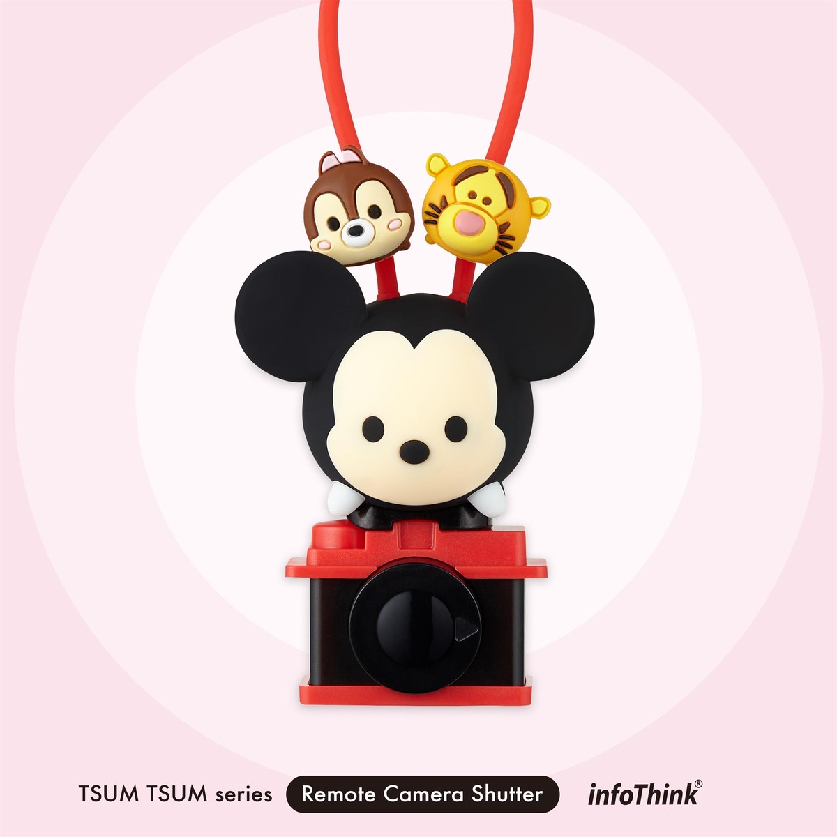 Infothink カメラシャッター リモート Bluetooth リモコン ディズニー Disney ツムツム Tsum Tusm ミッキーマウス Mickey Mouse Cs 102 Mickey E Qualia イークオリア