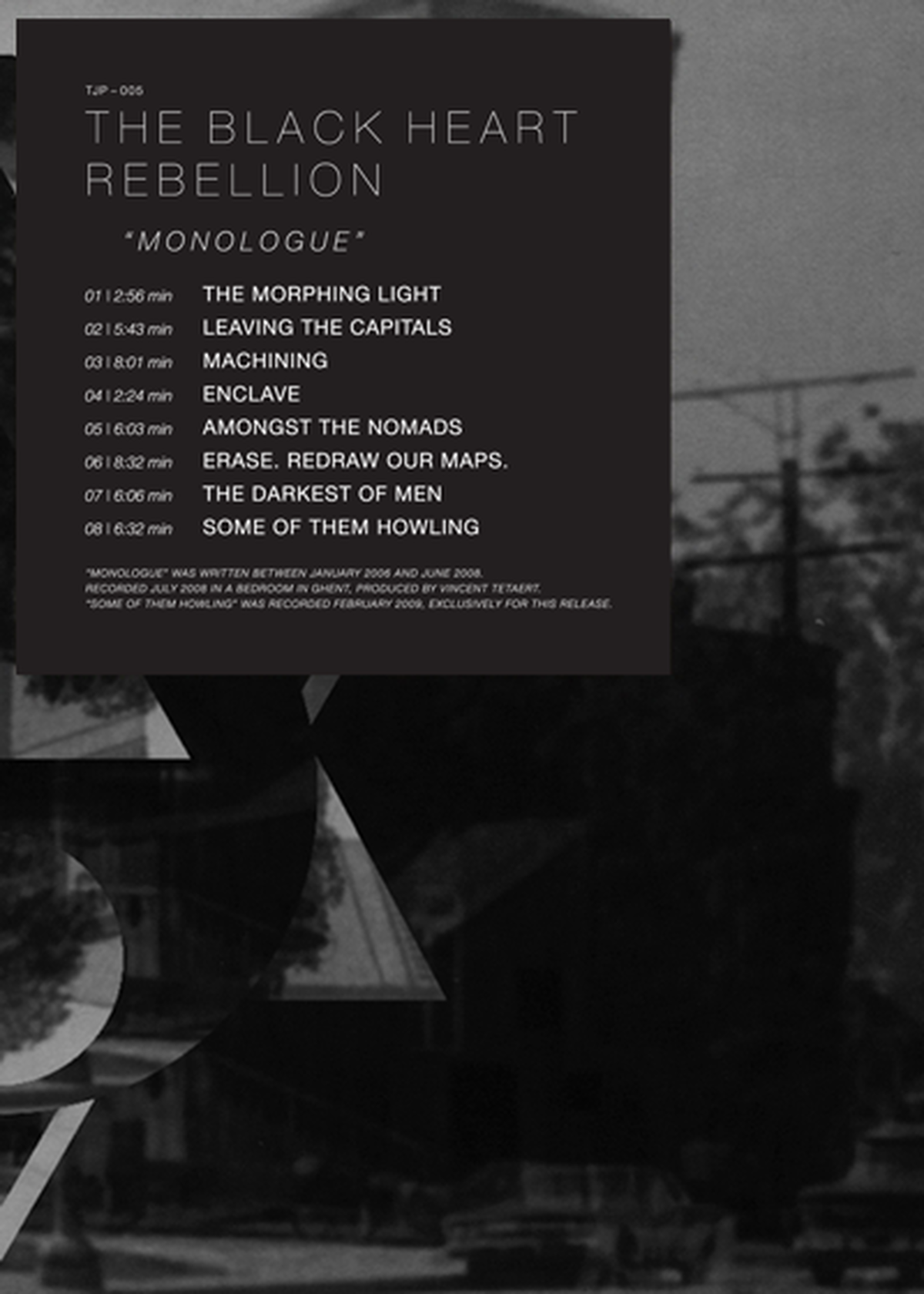 The Black Heart Rebellion Monologue Japan limited edition CD (2nd