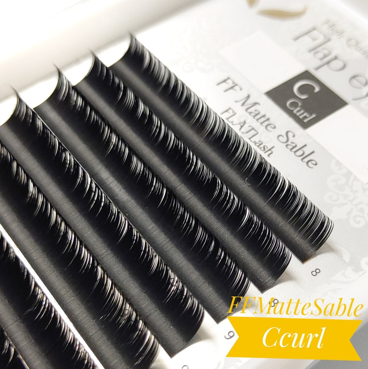 FF Matte Cカール / 0.10mm まつげエクステ商材 FLAP EYELASHES（フラップアイラッシュ）