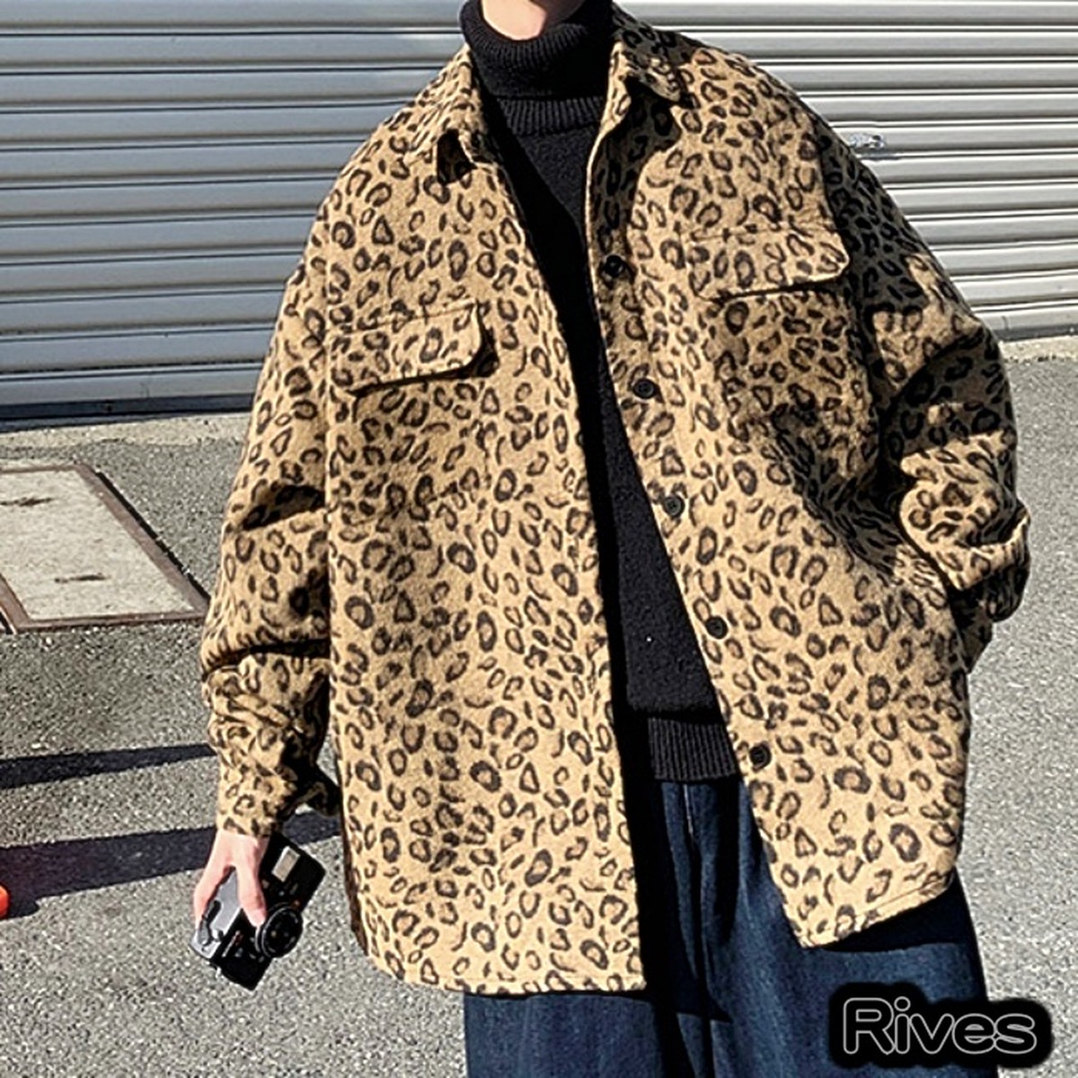 春バーゲン アウター コート メンズ ヒョウ柄 21ss 韓国 原宿 早者勝ち Studenjoy Com