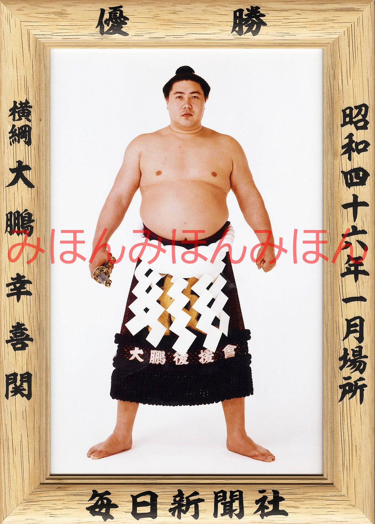 2021公式店舗 大相撲優勝額 北の湖 昭和52年9月場所 | somersby.se