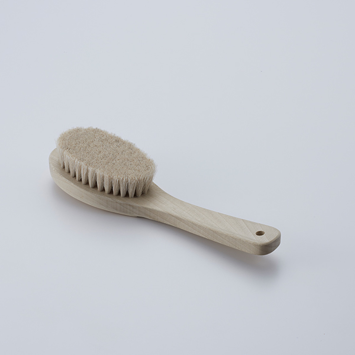ボディブラシ 身体用 中柄 白馬毛のたてがみ ／ Body Brush for Body (medium size, the mane of