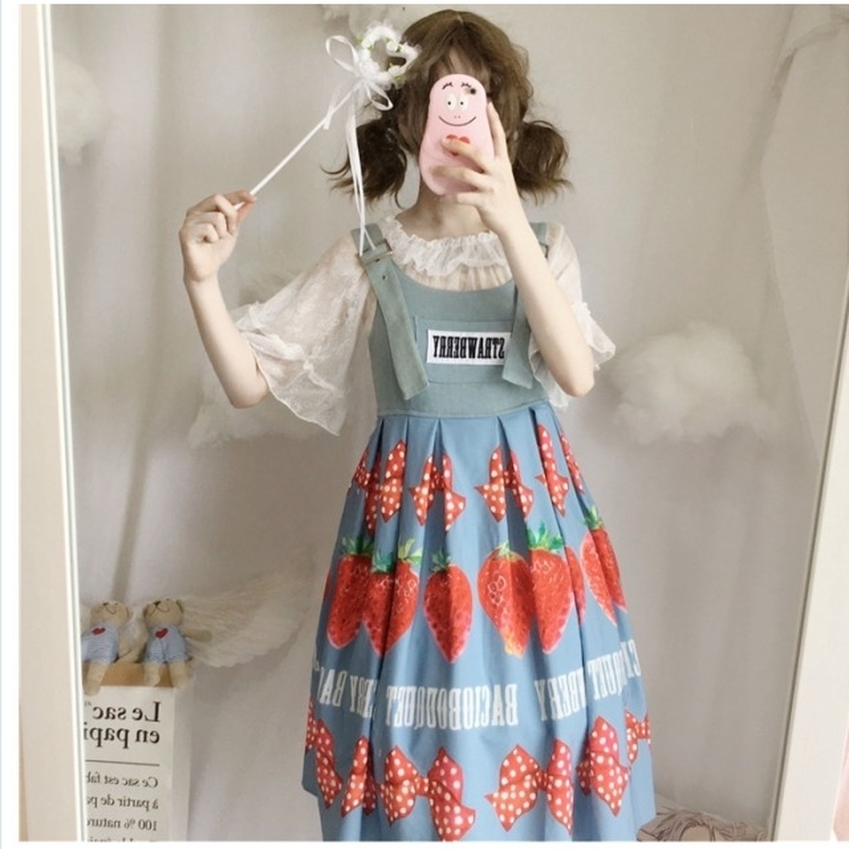 ロリータワンピース ロリータ ジャンスカのみ ワンピース ノースリーブ ゴスロリ Basecamp49