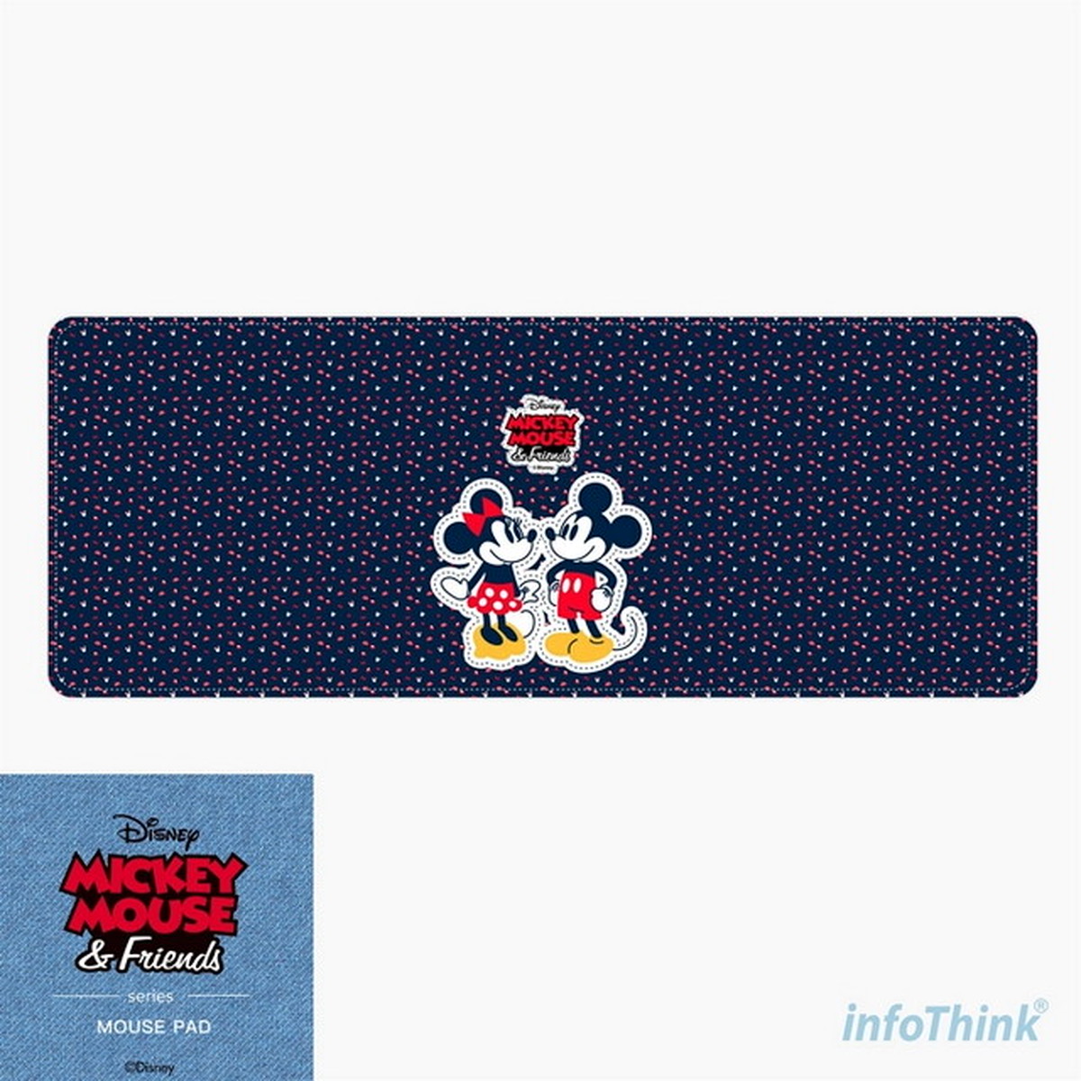 Infothink マウスパッド Mouse Pad ディズニー Disney ミッキーマウス Mickey Mouse カップル Couple Classic Imousepad Couple E Qualia イークオリア