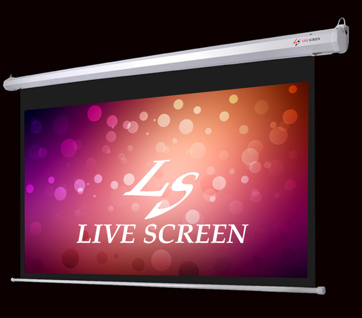 フルhd対応 16 9 1インチ 電動格納 プロジェクタースクリーン Livescreen Vdarts
