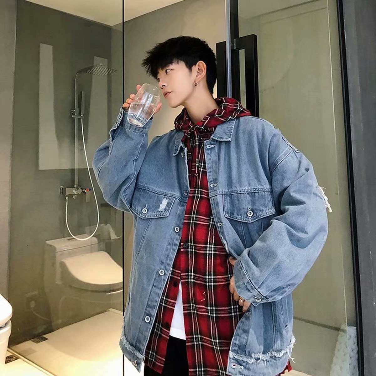 人気特価激安 韓国 Raucohouse Oversize ブラック デニム ジャケット 初売りセール Www Premiervbleague Com