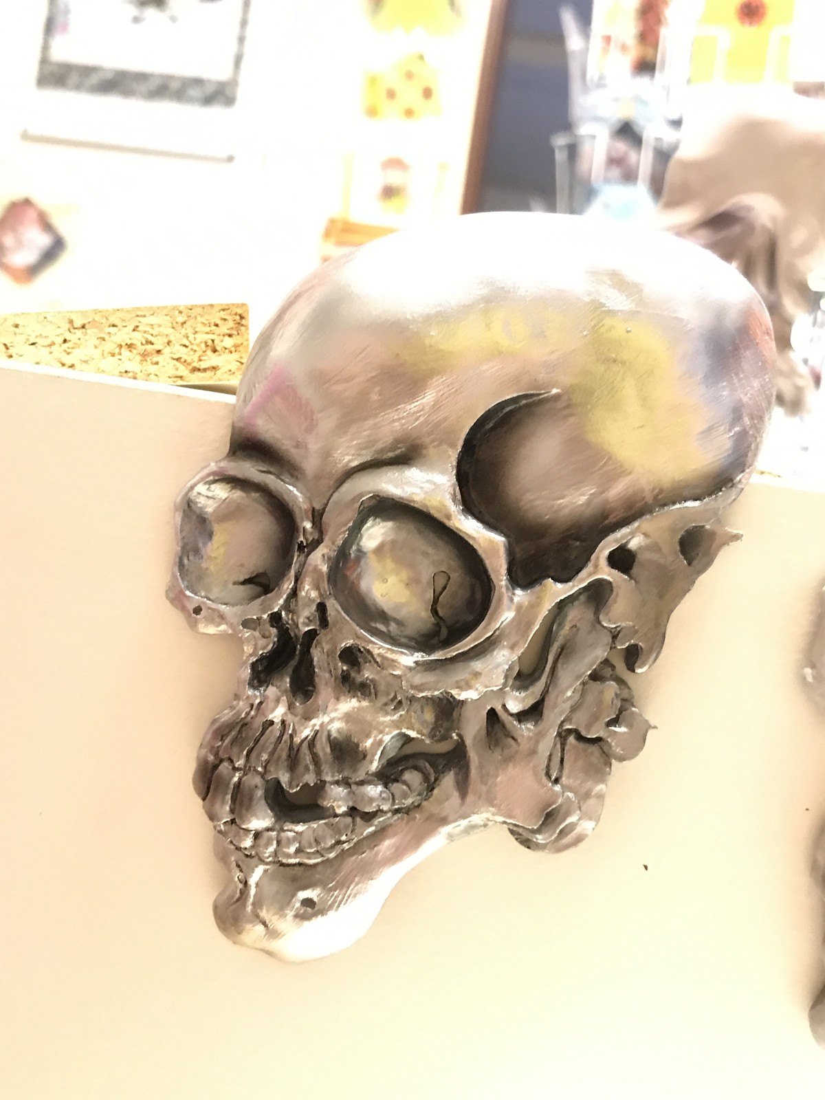 怪奇里紗 2 髑髏マグネット 相馬の古内裏より シルバー 大怪店webギャラリー