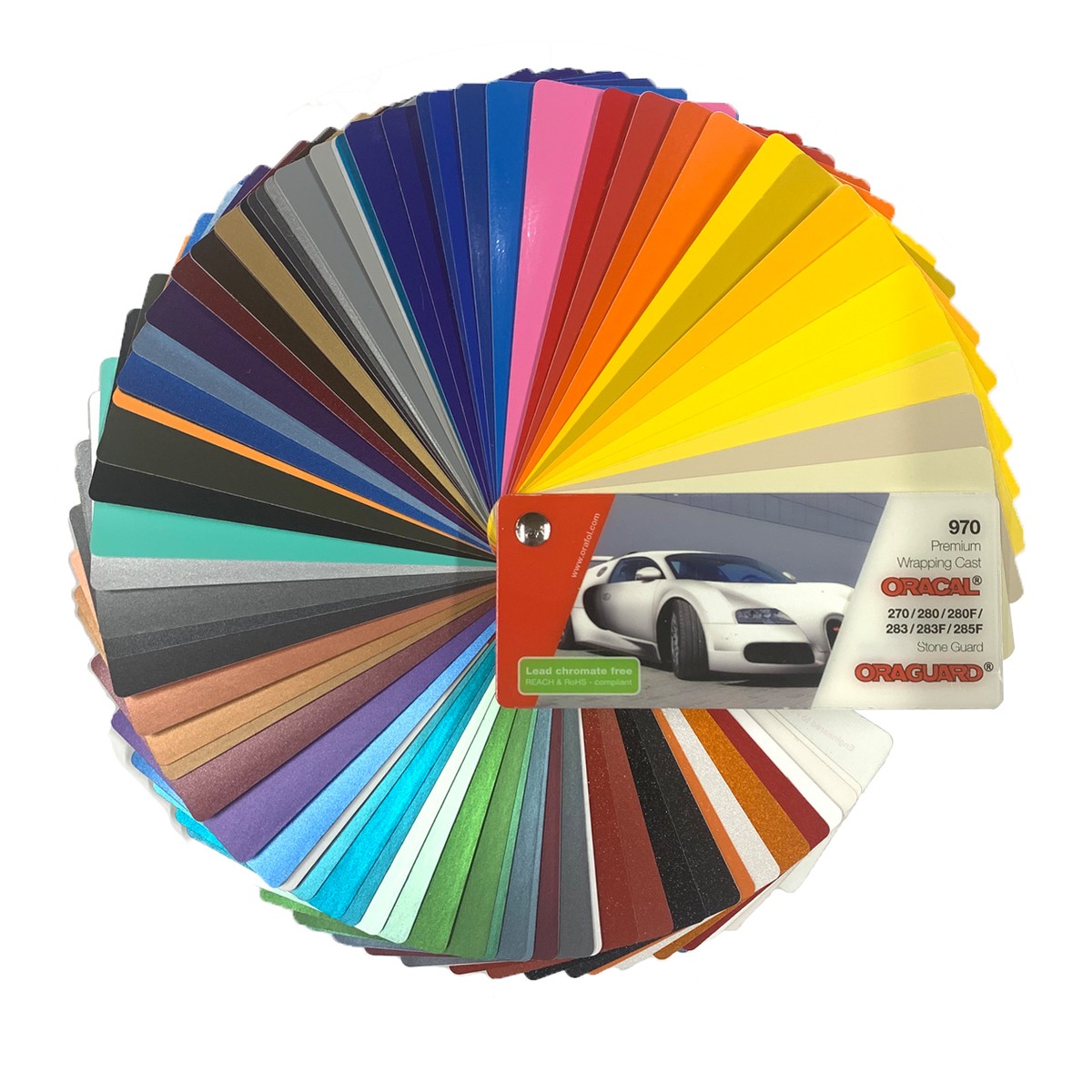 Orafol オラカル970スワッチ 色見本帳 看板 カーラッピング 粘着フィルムの専門店 Dfcクエスト