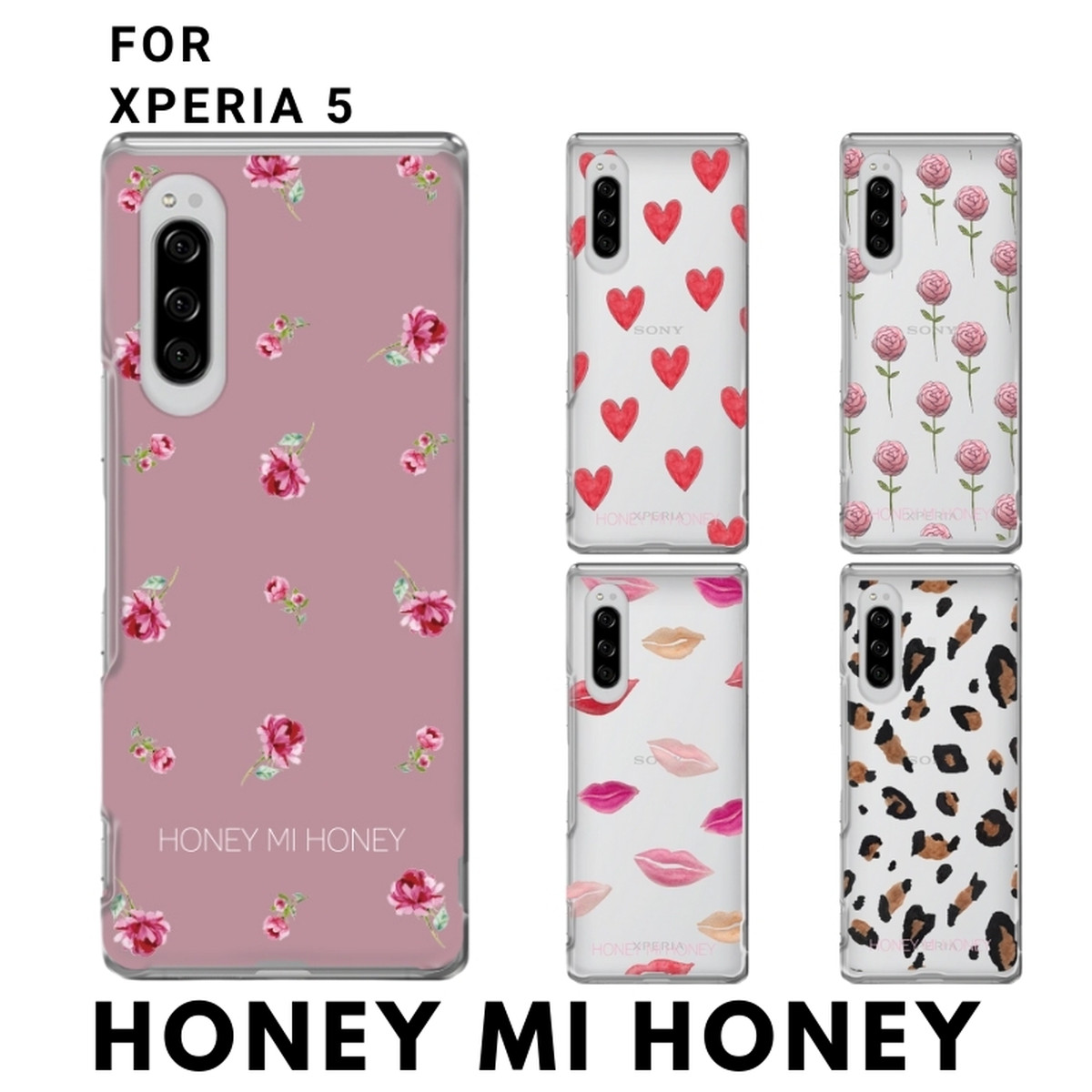 Xperia 5 Honey Mi Honey ハニーミーハニー ハードケース クリアケース スマホケース Xperia5 エクスペリア Android ケース 携帯ケース Oneword Iphoneケース スマホケース専門店