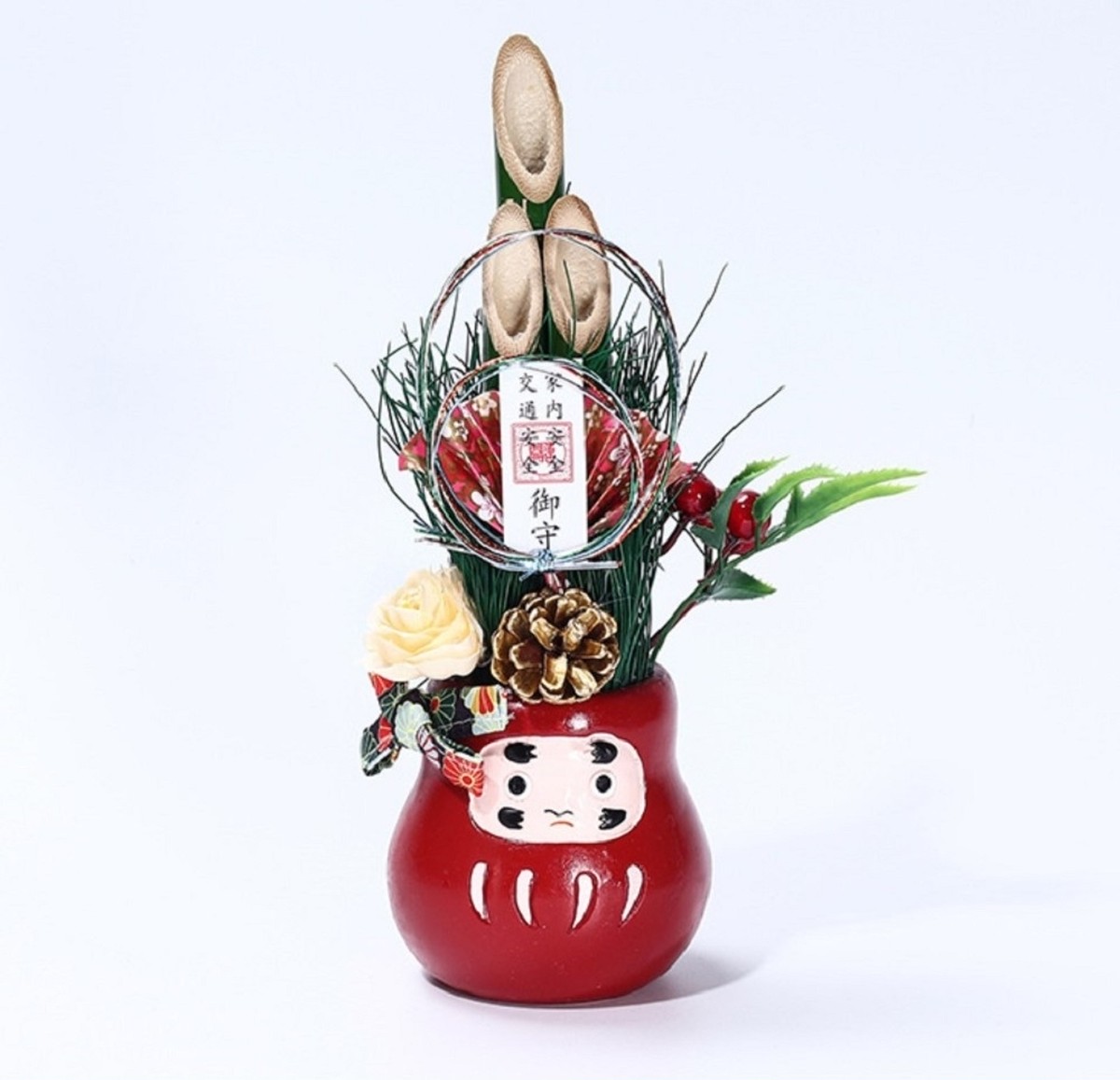 奇跡の再販 だるま 門松 新春 お正月 アレンジメント 花 松 年内発送ok 新年 正月 縁起物正月飾り 迎春 福来たる 門松アレンジ 送料無料 お年賀 正月 人気ブランド Www Iacymperu Org