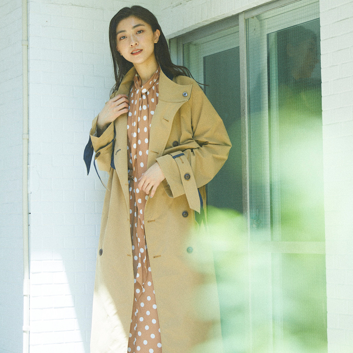 新品／MYTHIK 熊井友理奈 コラボ デニム切替トレンチコート トールサイズ 新品／MYTHIK 熊井友理奈 コラボ デニム切替トレンチコート