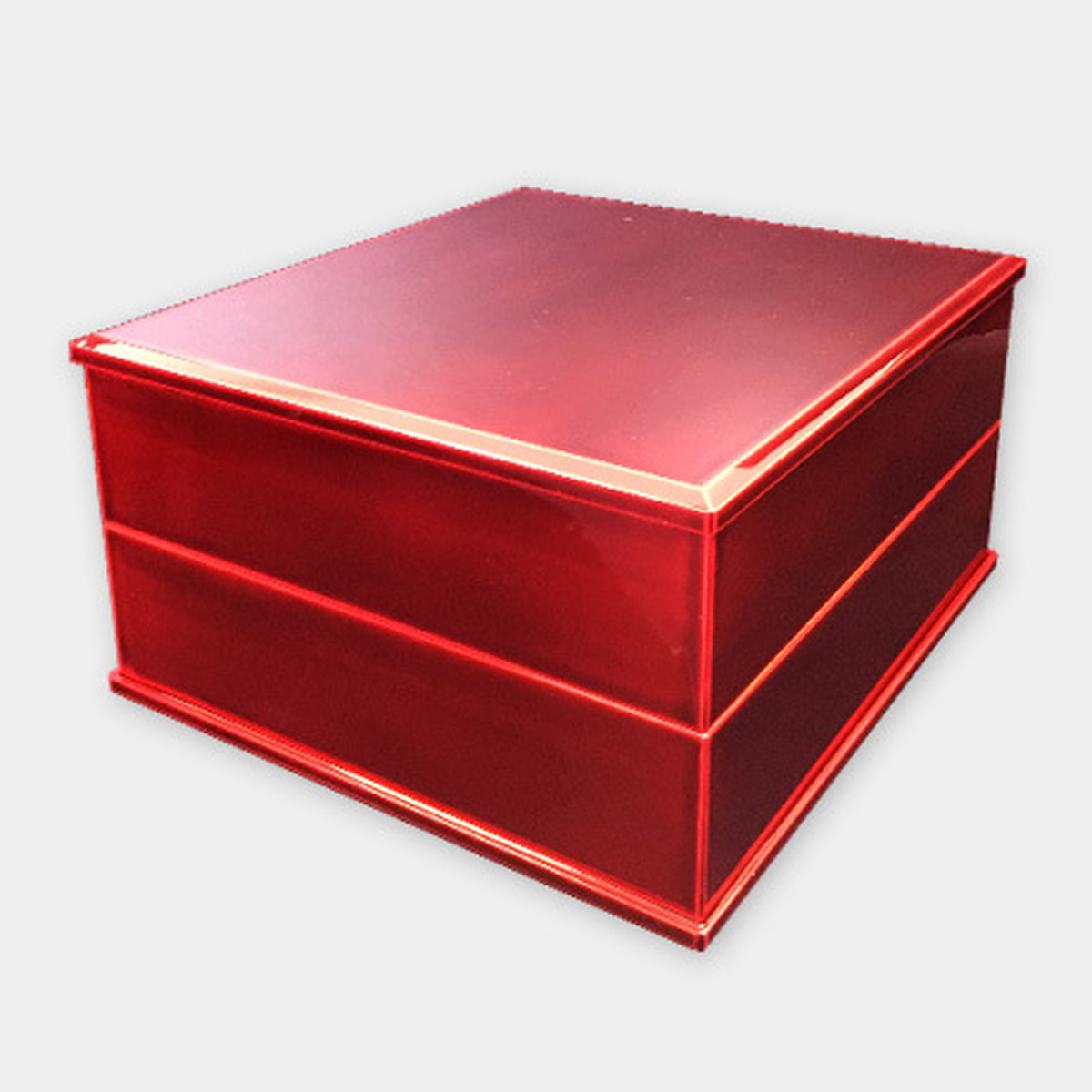 6寸二段重 紅 重箱 飛騨春慶塗 ネット通販 山田春慶店