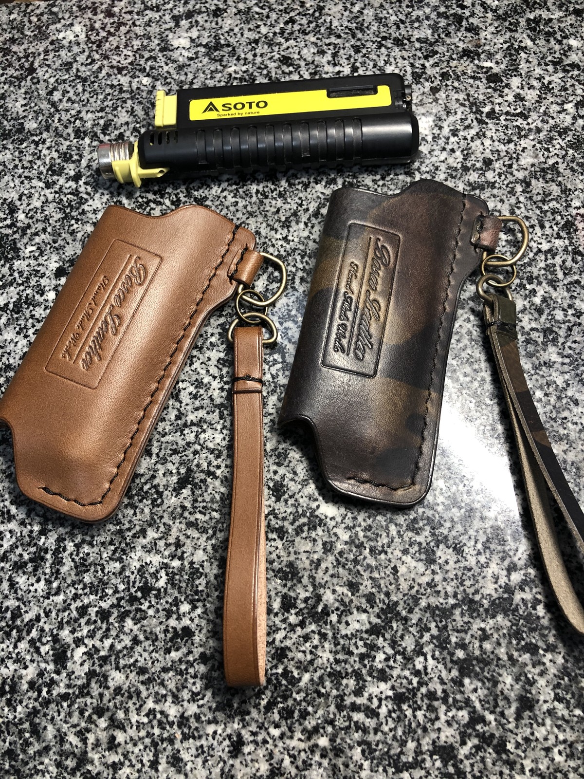 Sotoスライドガストーチ専用本革カバー ストラップtype Bosco Leather