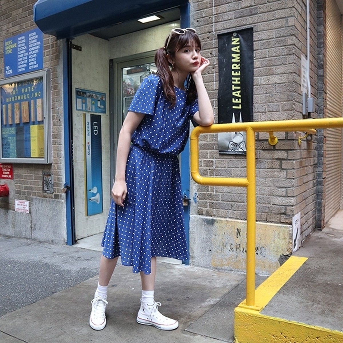 レトロドットワンピース Tavision オフィシャルshop