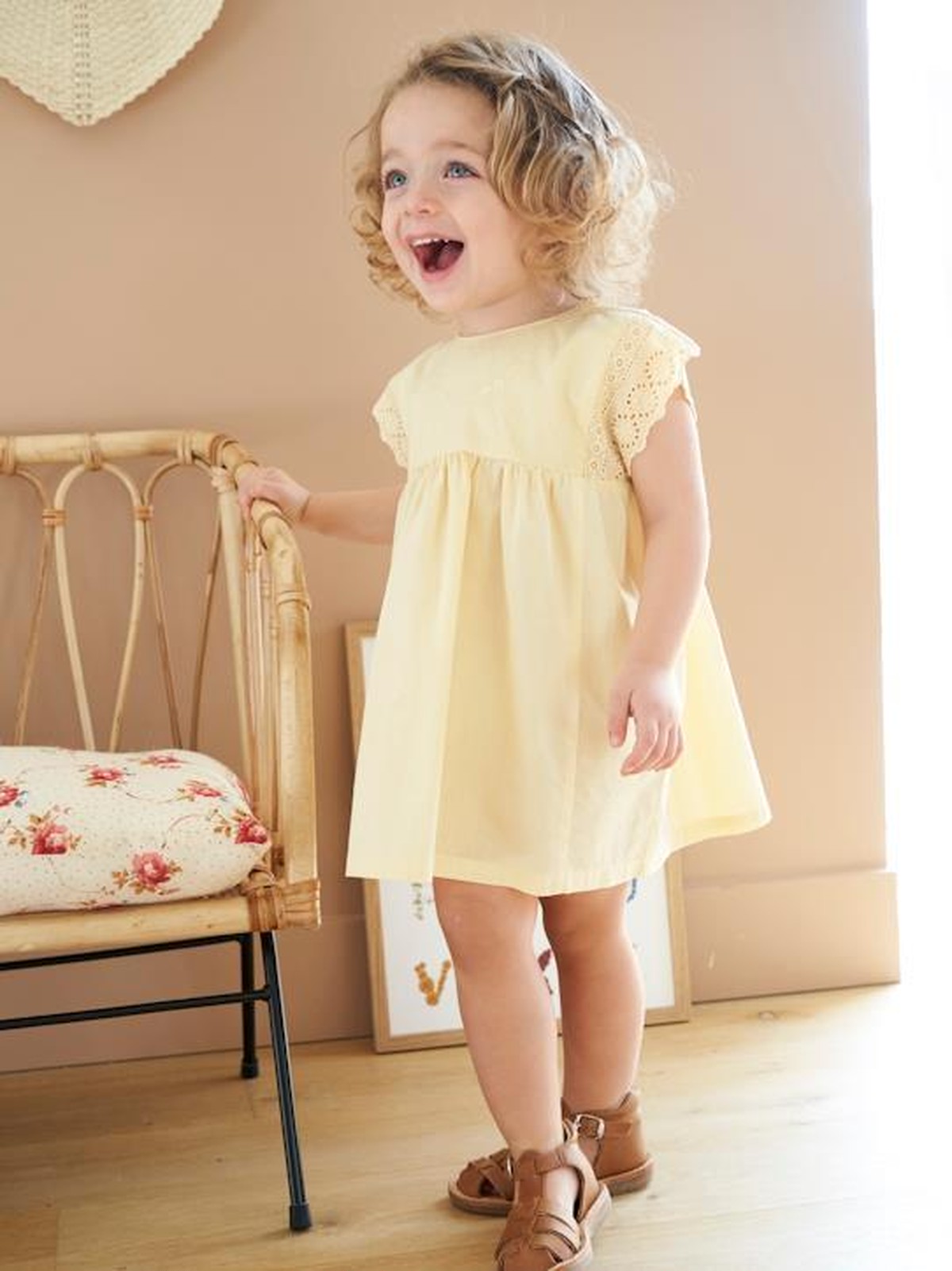 Cyrillus Robe Brodee Bebe Bebe Puericulture Co Bebe Fille 0 24m