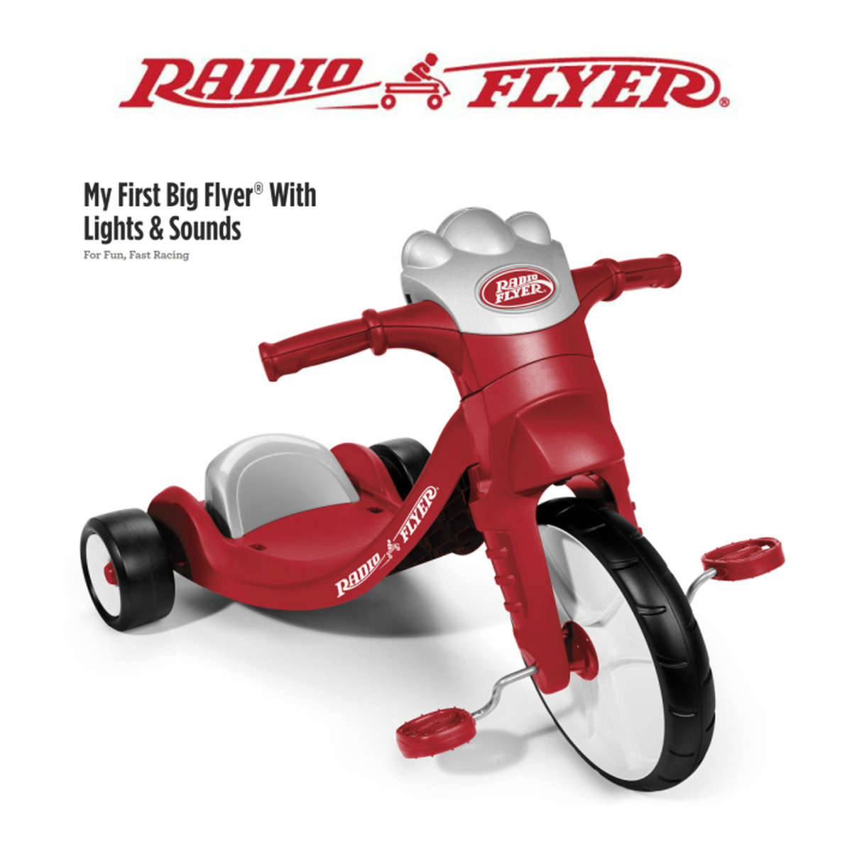 402 Radio Flyer 三輪車 My First Big Flyer With Light Sounds Tricycle ラジオフライヤー Seek Toys